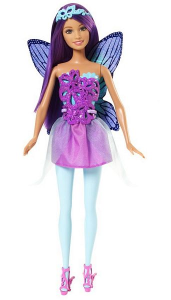Mattel Barbie Wróżka ze Świata Fantazji Fioletowa CFF32 CFF34