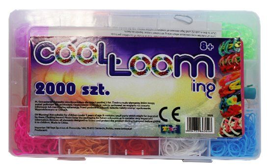 TM Toys Cool Loom Gumki Zestaw 10 Kolorów 2000 szt. 2430