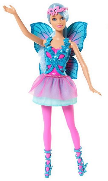 Mattel Barbie Wróżka ze Świata Fantazji Niebieska CFF32 CFF35