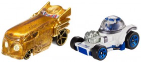 Mattel Hot Wheels Star Wars Samochodziki Dwupak R2-D2 & C-3PO CGX02 CGX04