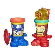 Hasbro Play-Doh Superbohaterowie Captain America & Iron Man B0594 B0745