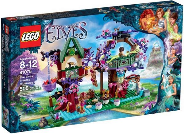 Klocki Lego Elves Elfy Kryjówka Elfów na Drzewie 41075