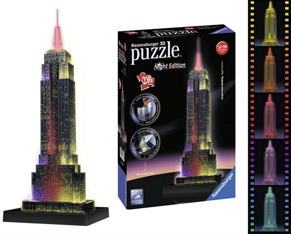 Ravensburger Puzzle 3D Empire State Building 216 Elementów 125661