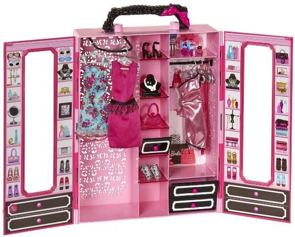 Mattel Barbie Garderoba Walizeczka z Ubrankami BMB99