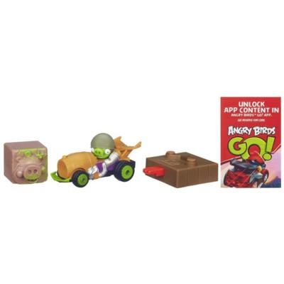 Hasbro Angry Birds Go! Jenga Corporal Pig's Roadster A6430 A6432
