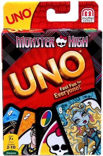 Mattel Karty Uno Monster High T8233