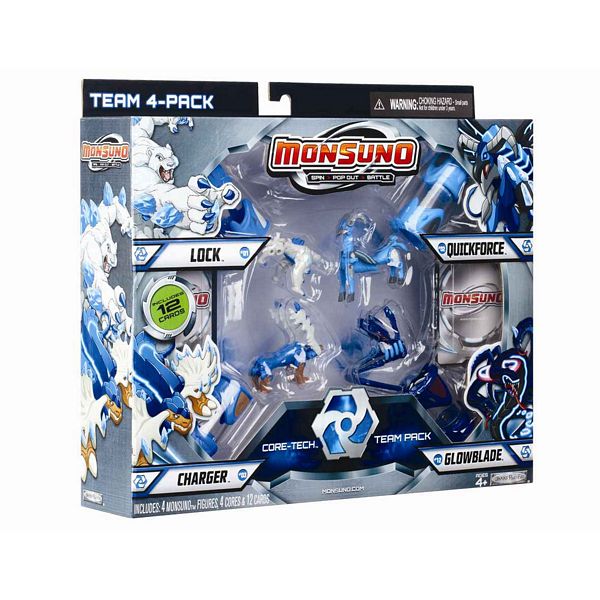 Mattel Monsuno Kapsuła 4-Pak Team Pack Core-Tech Y8049 24980