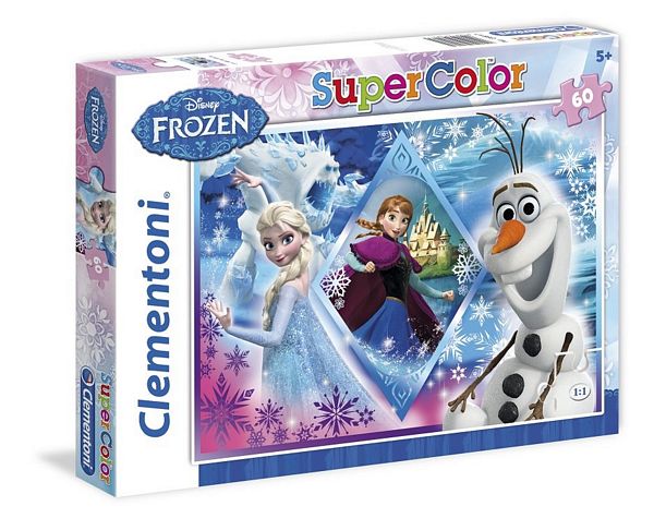 Clementoni Puzzle Disney Frozen Super Color 60 Elementów 26917