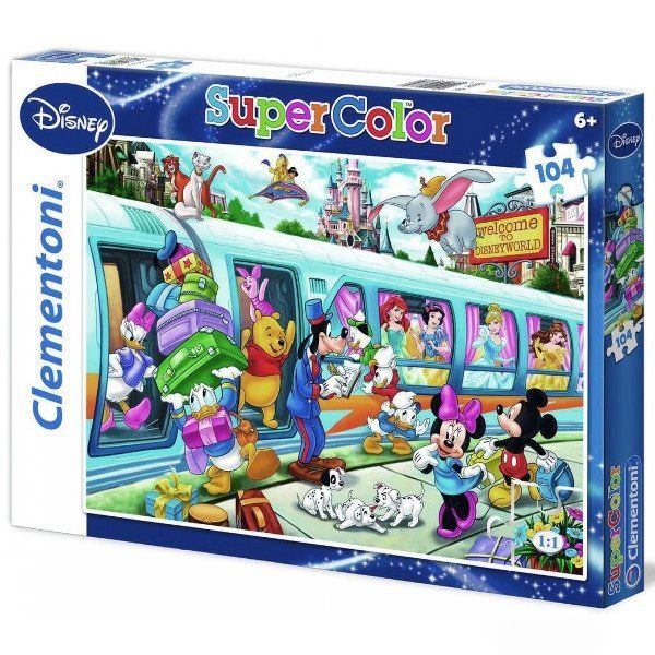 Clementoni Puzzle Disney Train 104 Elementy 27884
