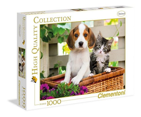 Clementoni Puzzle High Quality Collection The dog and the cat 1000 Elementów 39270