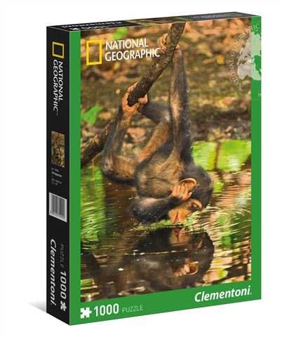 Clementoni Puzzle National Geographic Szympans 1000 Elementów 39301
