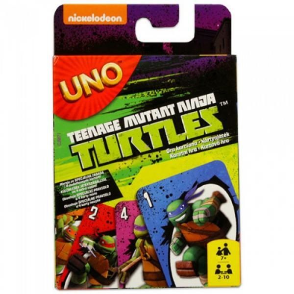Mattel Karty Uno Żółwie Ninja CJM71