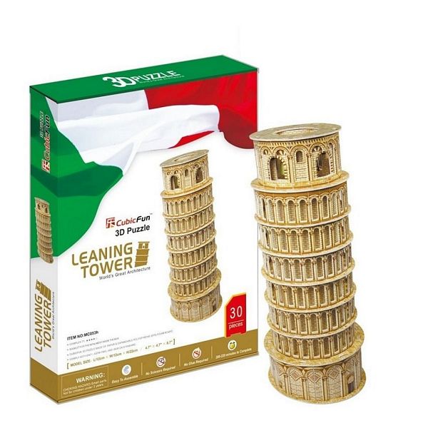 Cubic Fun Puzzle 3D Krzywa wieża w Pizie 30 Elementów 21053
