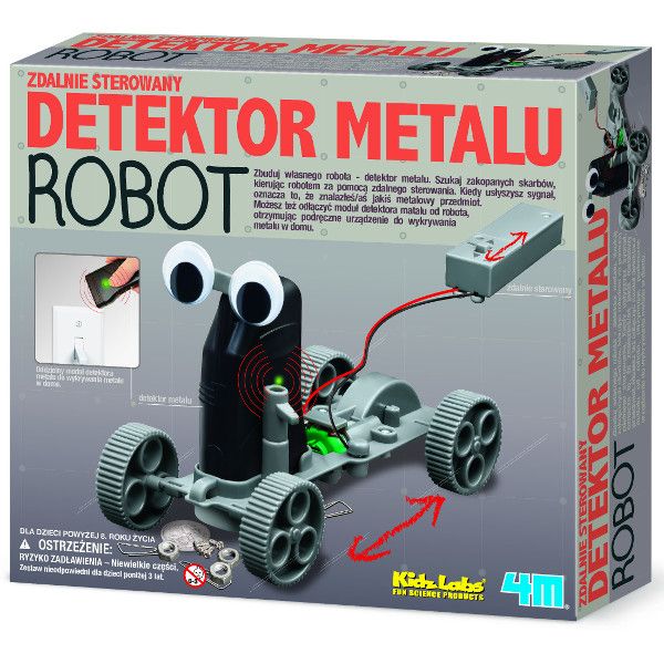 4M Zdalnie Sterowany Detektor Metalu Robot 3297