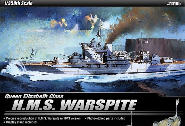 ACADEMY H.M.S. Warspite 14105
