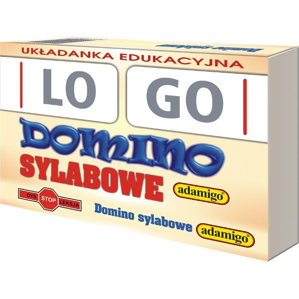 ADAMIGO Gra Domino Sylabowe Logo 4812