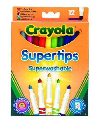 Crayola Flamastry Supertips Pastel.12szt 7509