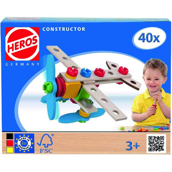 Heros Klocki Konstruktor Samolot 40 Elementów 100039013