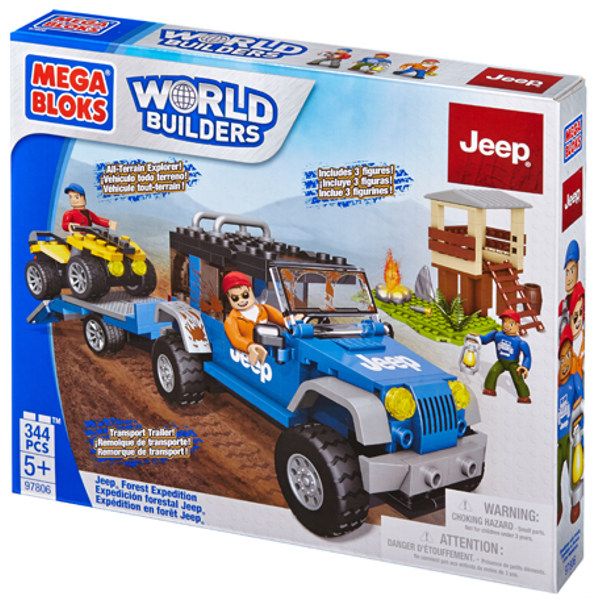 Mega Bloks World Builders Jeep Forest Expedition 97806