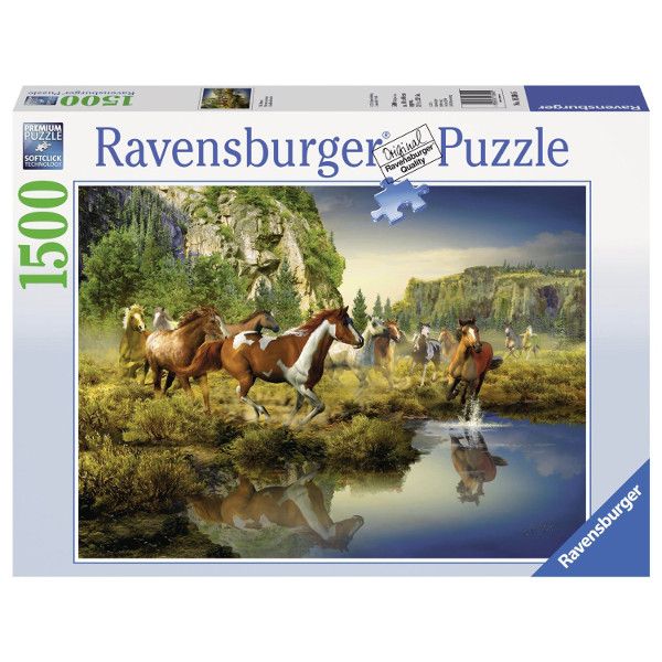 Ravensburger Puzzle Dzikie konie 1500 Elementów 163045
