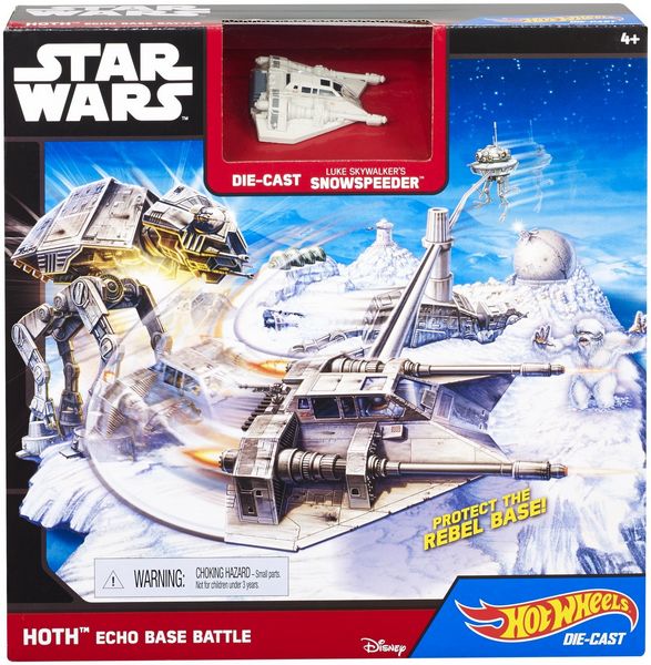 Mattel Hot Wheels Star Wars Hoth Echo Base Battle CGN33 CGN34