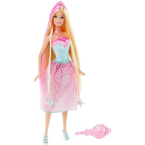 Mattel Barbie Kraina Długowłosych Długowłosa Księżniczka Blondynka DKB56 DKB60