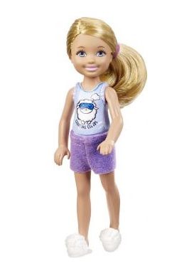 Mattel Barbie Lalka Chelsea i Przyjaciółka w Piżamie Lila DGX40 DGX34