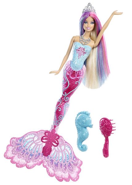Mattel Barbie Syrenka Zmieniająca Kolor Różowa X9177 X9178