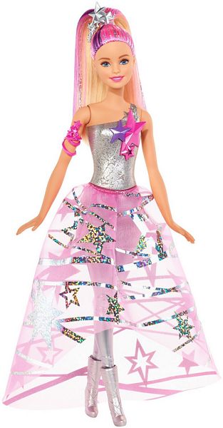 Mattel Barbie Gwiezdna Przygoda Barbie w Gwiezdnej Sukni DLT25