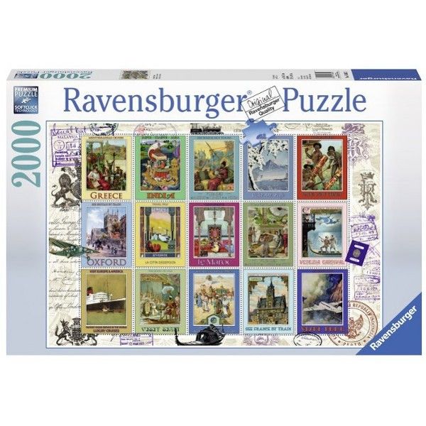 Ravensburger Puzzle  Wakacyjne Znaczki 2000 Elementów 166022