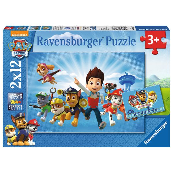 Ravensburger Puzzle Psi Patrol i Ryder  2x12 Elementów 075867