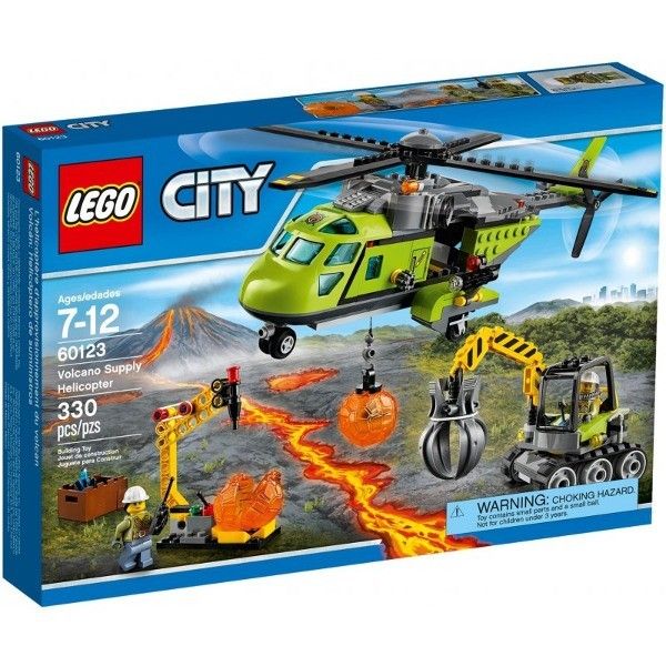 Lego City Wulkan Helikopter Dostawczy 60123