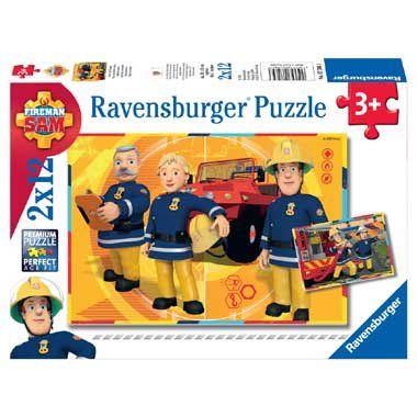 Ravensburger Puzzle Strażak Sam w akcji 2x12 Elementów 075843