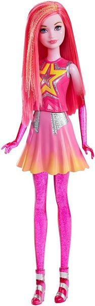 Mattel Barbie Gwiezdna Przygoda Gwiezdna Przyjaciółka Różowa DLT27 DLT28