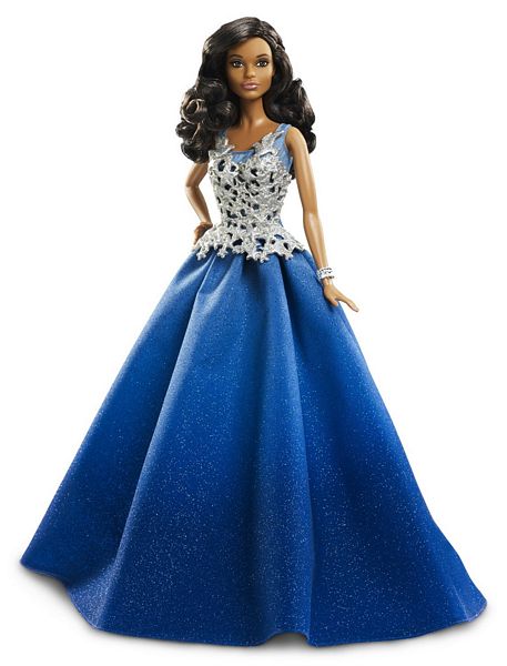 Mattel Barbie Świąteczna Barbie 2016 Niebieska DGX99