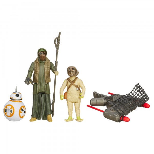 Hasbro Star Wars Figurki 10 cm 2-pak BB-8 PUSTYNNA MISJA I ZBIR UNKARA B3955 B3956