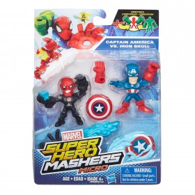 Hasbro Super Hero Mashers Avengers Micro figurki 2-pack Captain America vs Iron Skull B6432 B6689