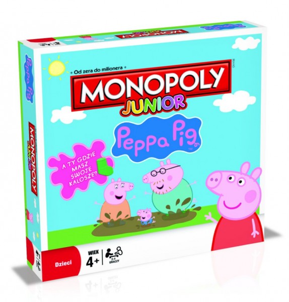 Winning Moves Gra Monopoly Junior Świnka Peppa 27601
