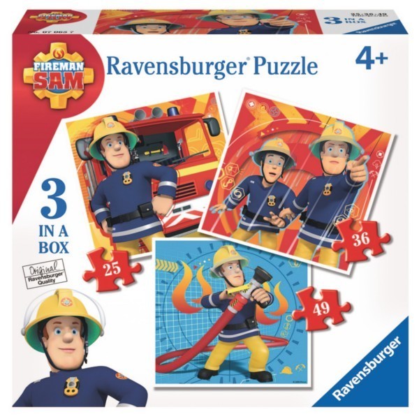 Ravensburger Strażak Sam Puzzle 3w1 RAP070657