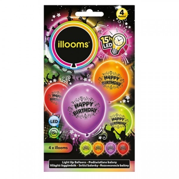 Tm Toys Balony LED Urodziny ILL80040