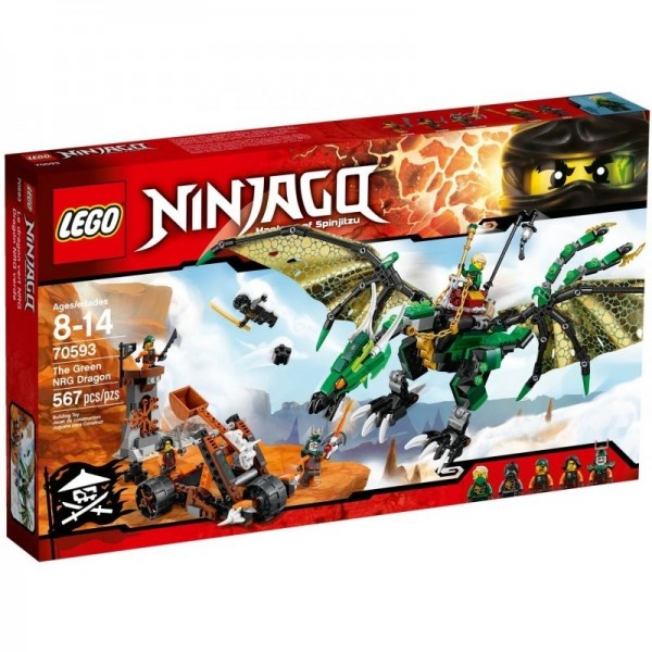 Lego Ninjago Zielony smok NRG 70593