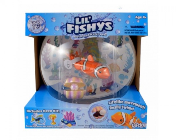Lil'Fishys Interaktywne Akwarium z Rybką Lucky 123270