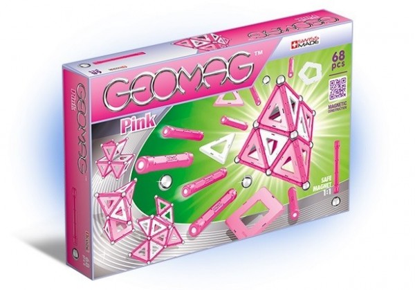 Geomag Klocki Magentyczne Pink 68 Elementów GEO342