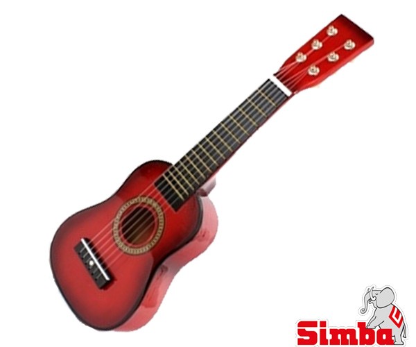 Simba My Music World Gitara Drewniana Czerwona 106833108