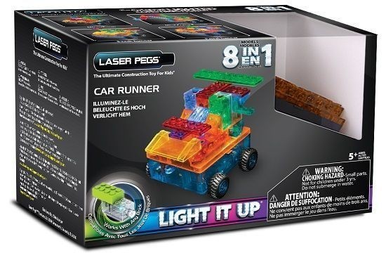 Laser Pegs 8 in 1 Car Runner RN1320B