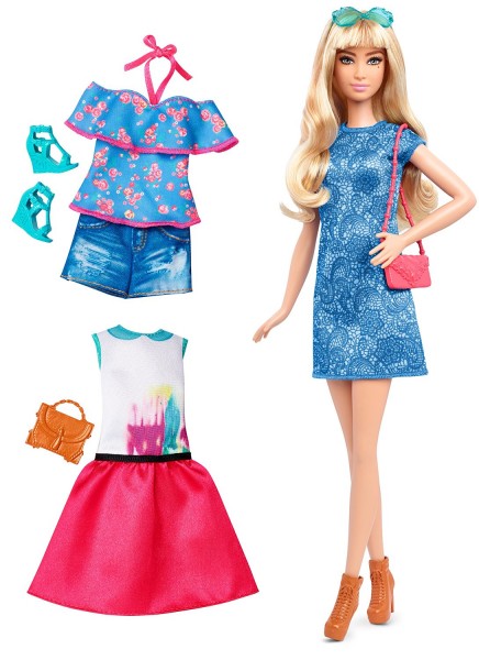Mattel Barbie Lalka z Ubrankami Lacey Blue Tall DTD96 DTF06