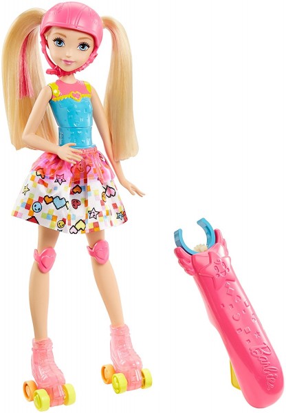 Mattel Barbie Video Game Hero Barbie na Wrotkach DTW17