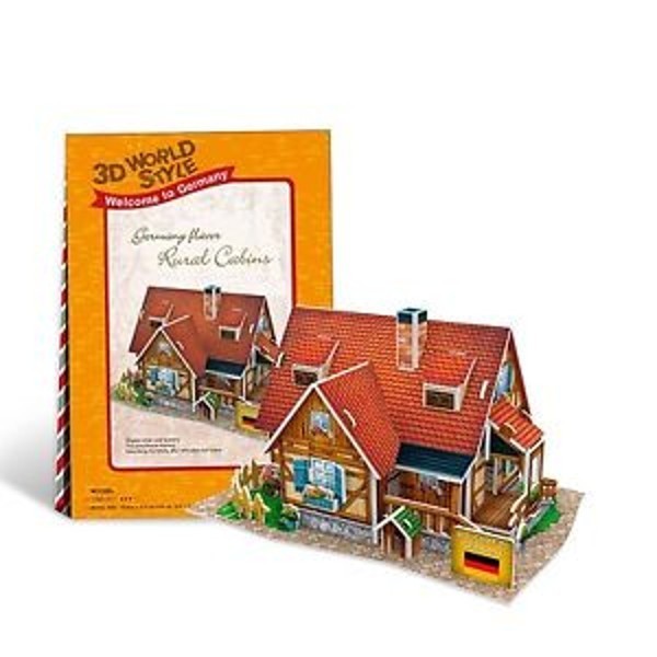 Cubic Fun Puzzle 3D Domki świata Niemcy Rural Cabin 23128