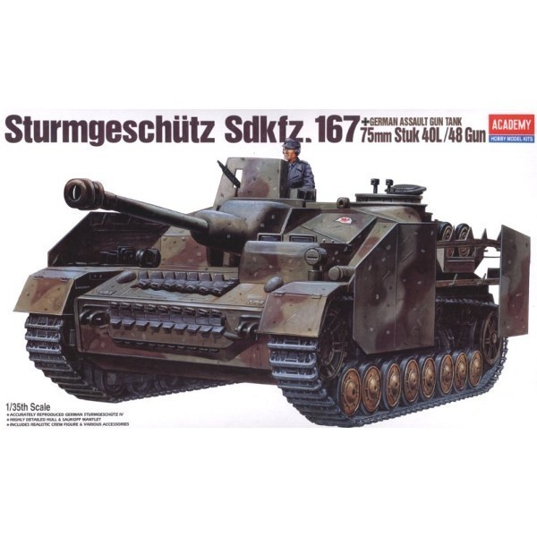 Academy Model Do Sklejania Sturmgeschutz Sd .Kfz.167 + 75mm 13235