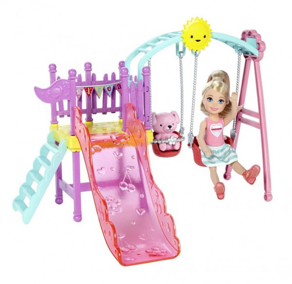 Mattel Barbie Chelsea Mały Zestaw Plac Zabaw DWJ45 DWJ46